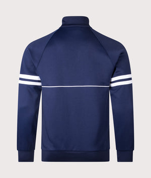 Orion Track Jacket by Sergio Tacchini in Maritime Blue/White. Shot by EQVVS. Back shot.
