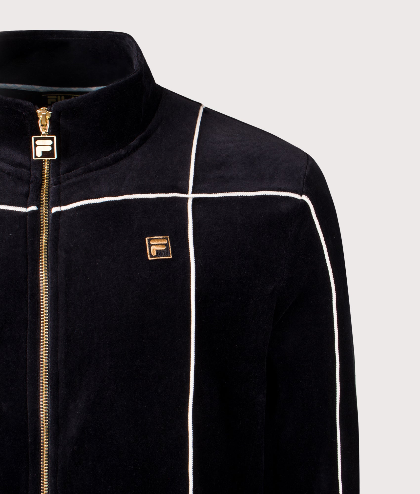 Nichols Velour Track Top. Shot by EQVVS. Detail shot.