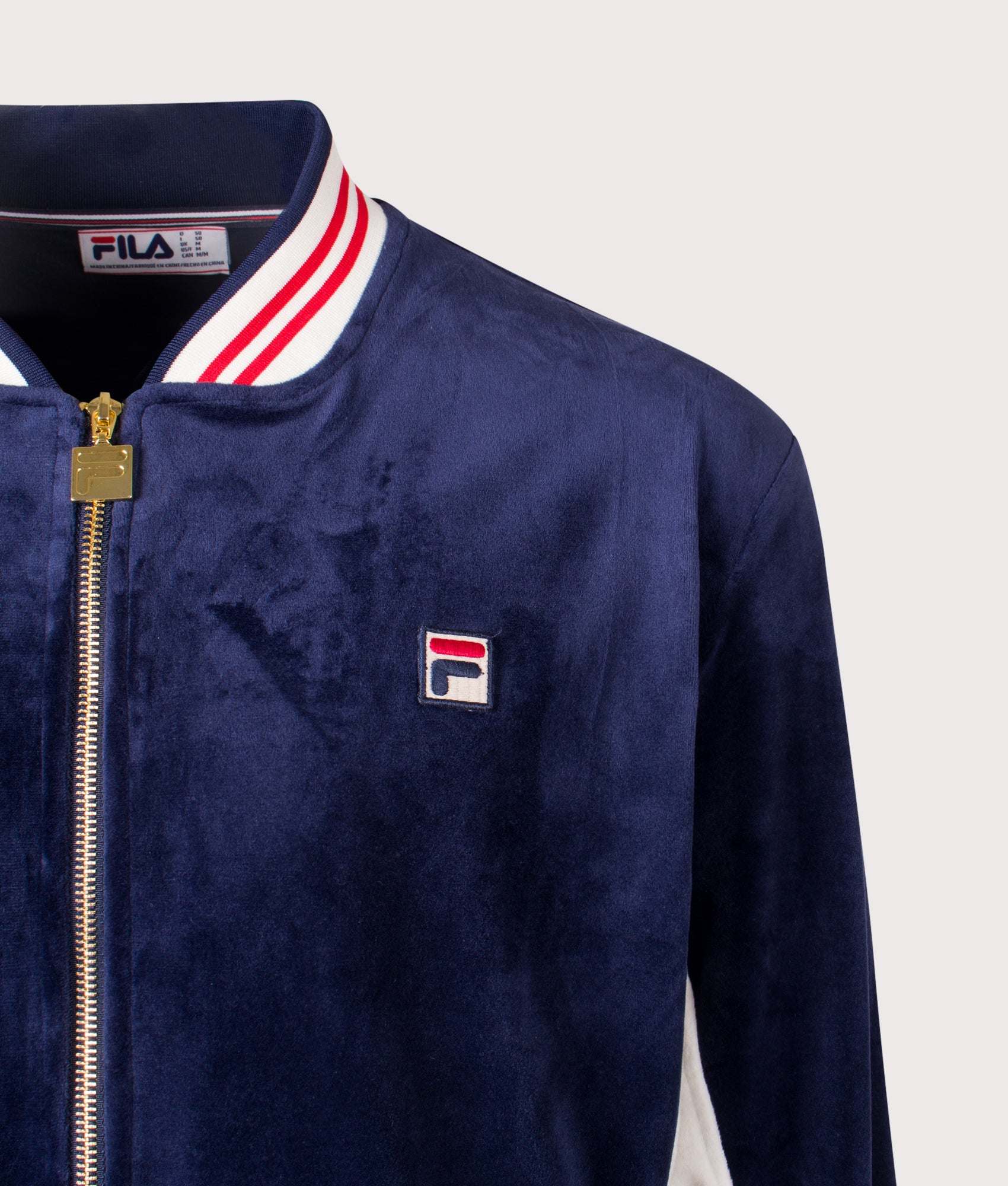 Miguel Velour Archive Track Jacket. Shot by EQVVS. Detail shot.