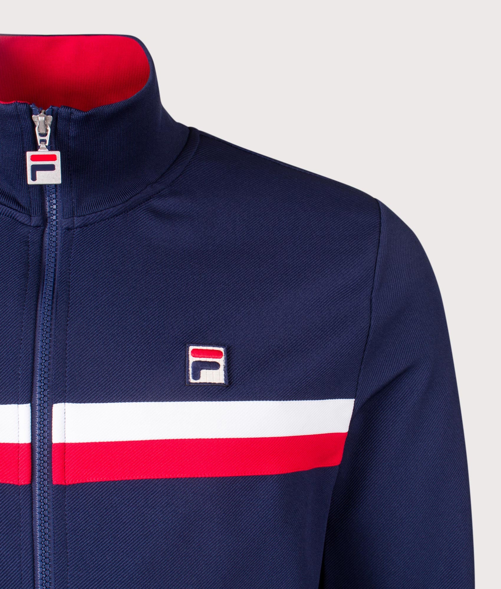 Jason Colour Block Track Jacket. Shot by EQVVS. Detail shot.