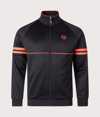Orion Track Jacket: 182 Black/Tangerine Tango 