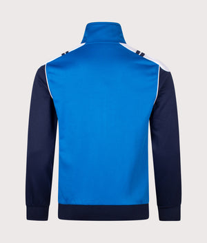 Drive Track Top in Directoire Blue/Maritime Blue | Polyester Blend | Sergio Tacchini | EQVVS | Back shot 