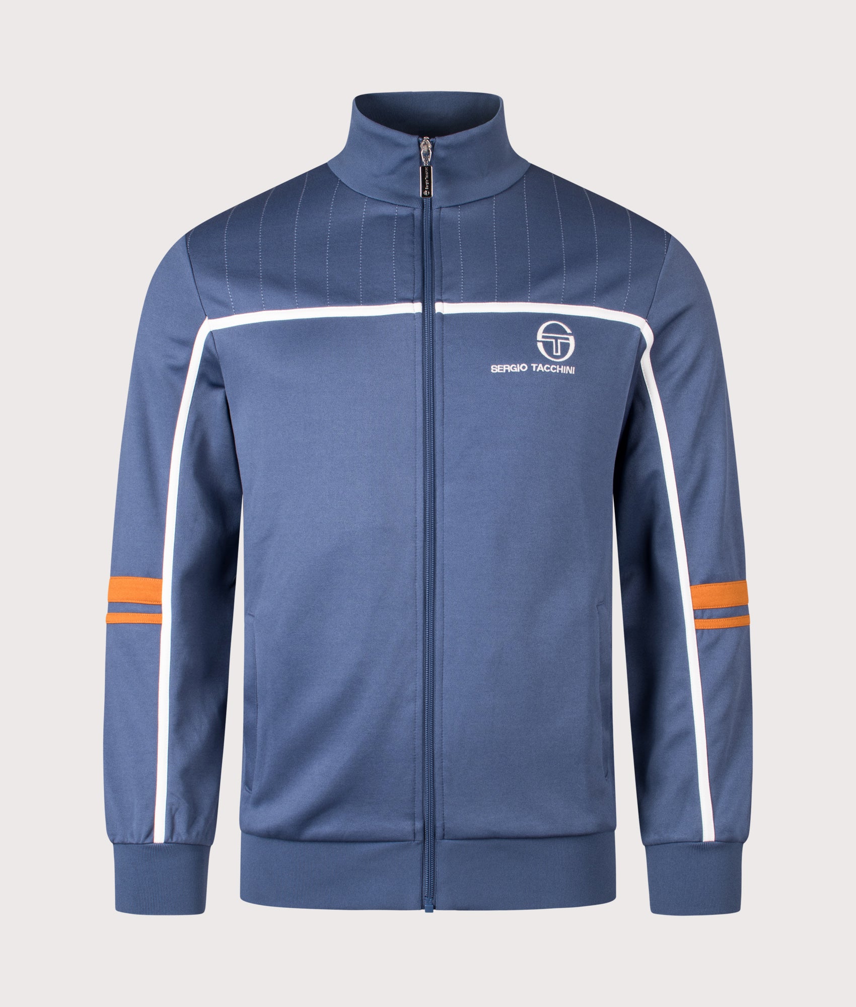 Frankie Track Top in Vintage Indigo/Pumpkin Spice | Sergio Tacchini | EQVVS | Front shot 
