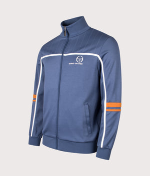 Frankie Track Top in Vintage Indigo/Pumpkin Spice | Sergio Tacchini | EQVVS | Front angle shot 