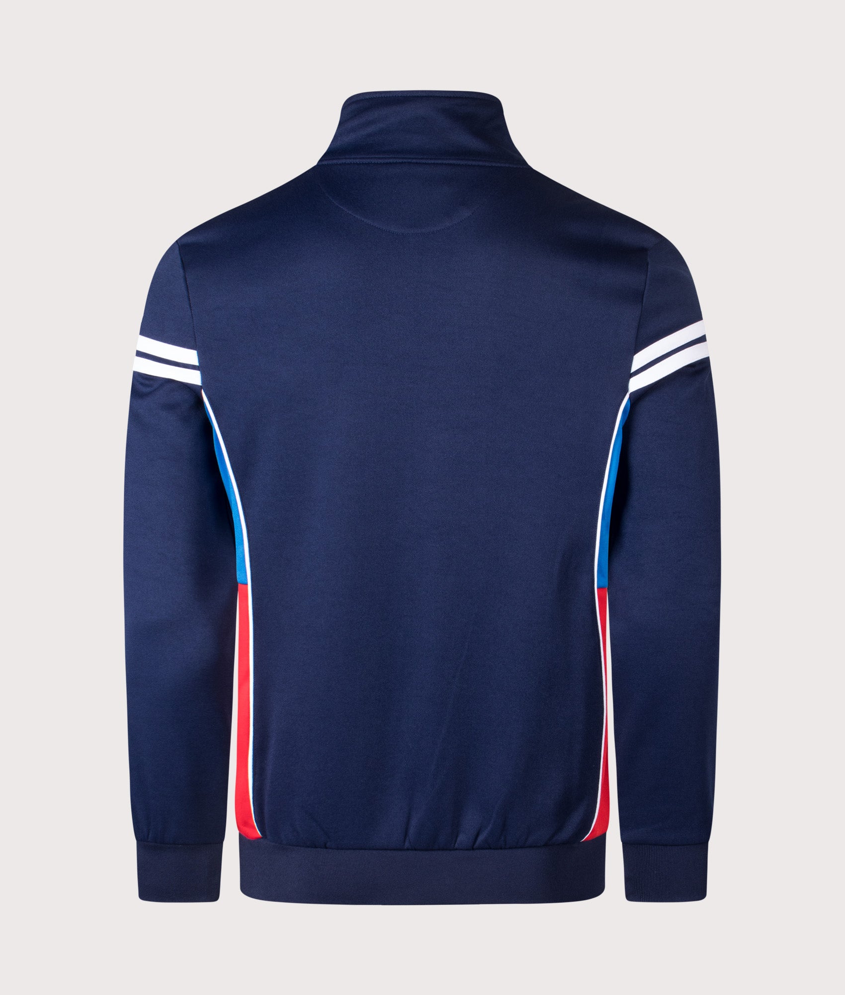 Sergio Tacchini Mambo Track Top arrives in Maritime Blue, Directoire Blue and Adrenaline Rush at EQVVS Menswear back shot.