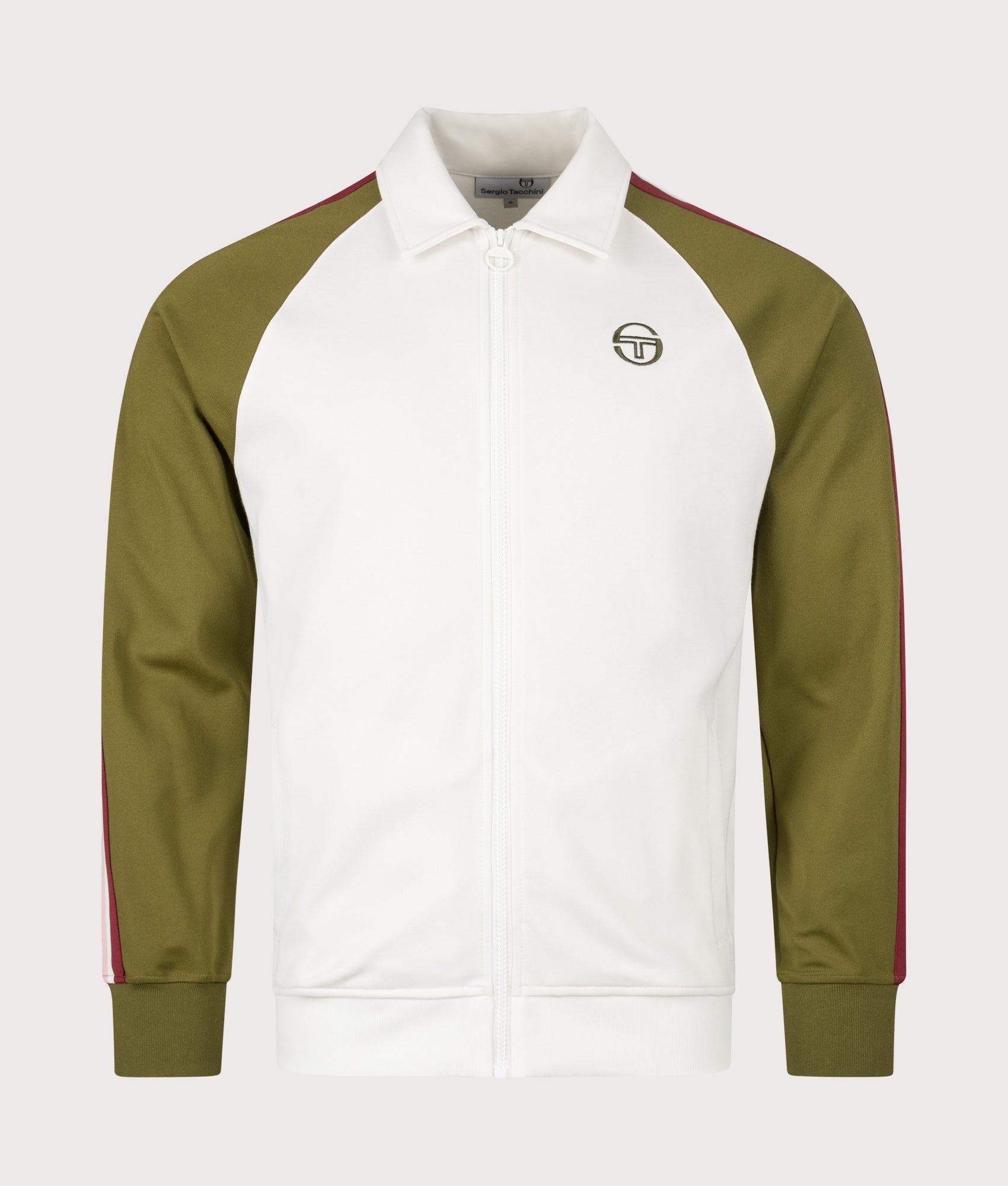 Renshaw Track Top in Gardenia/Avocado | Sergio Tacchini | EQVVS | Front shot 