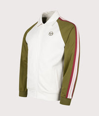Renshaw Track Top: 304 Gardenia/Avocado 