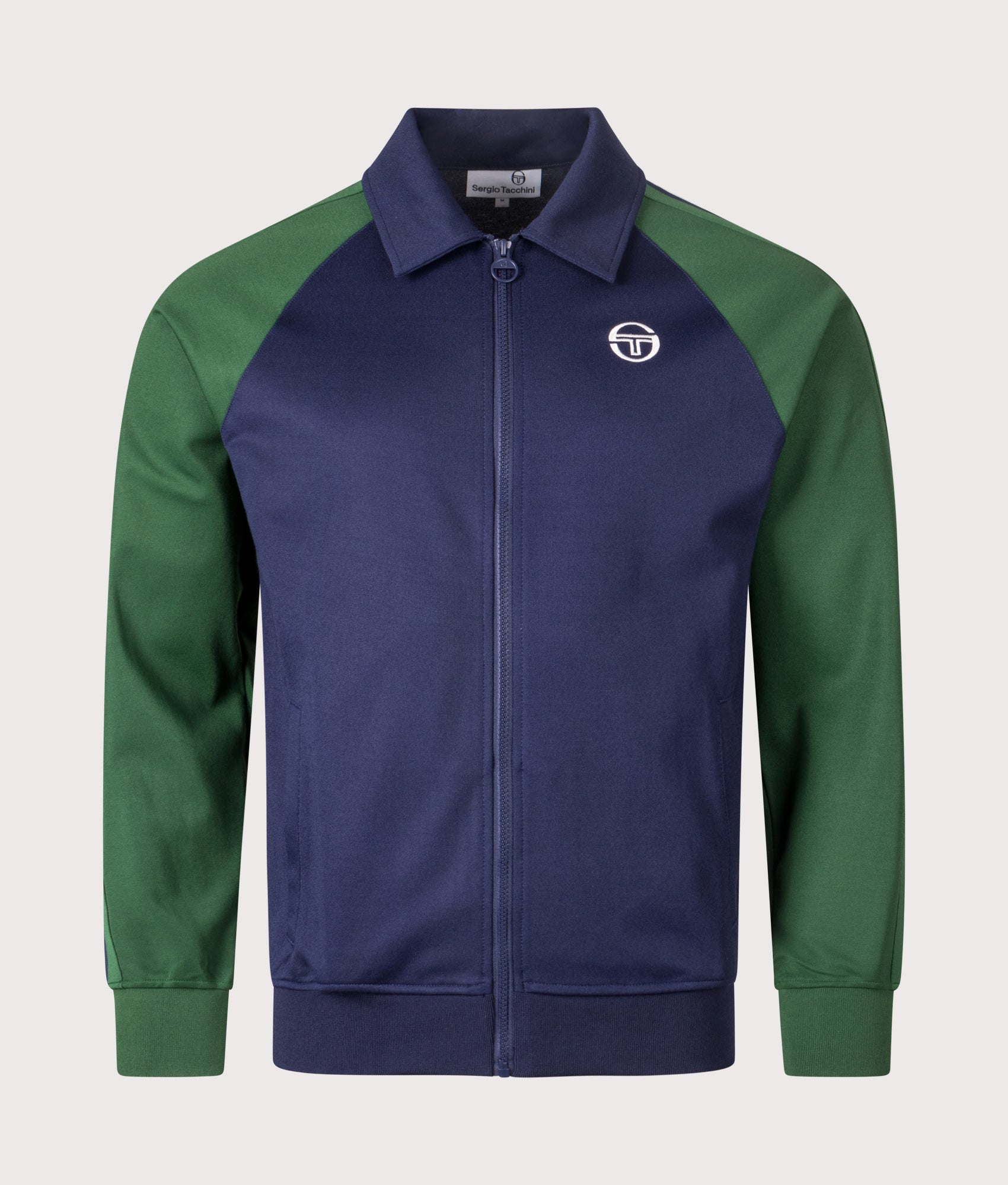 Renshaw Track Top in Maritime Blue/Eden | Sergio Tacchini | EQVVS | Front shot 