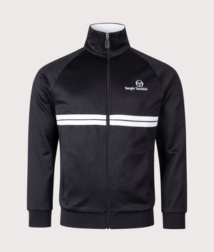 Dallas Track Top in Black/White | Sergio Tacchini | EQVVS | Front shot 