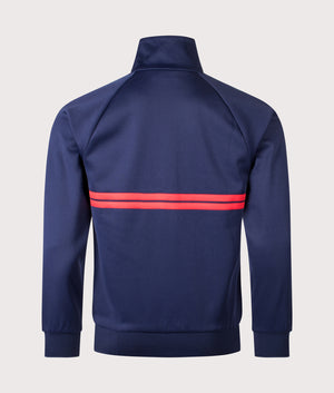 Dallas Track Top in Maritime Blue/White/Adrenaline Rush | Sergio Tacchini | EQVVS | Back shot 