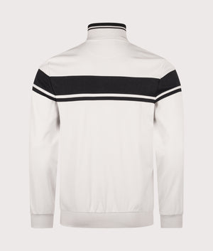 Damarindo Track Top in Glacier Grey/Black | Sergio Tacchini | EQVVS | Back shot 