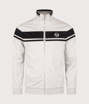 Damarindo Track Top in Glacier Grey/Black | Sergio Tacchini | EQVVS | Front shot 