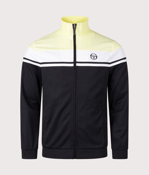 Damarindo Track Top in Wax Yellow/White/Black | Sergio Tacchini | EQVVS | Front shot 