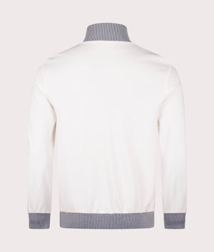 Zayn Lenticular Track Top in Gardenia/FILA Navy | FILA | EQVVS | Back shot 