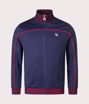 Zayn Lenticular Track Top in FILA Navy/FILA Red | FILA | EQVVS | Front shot 