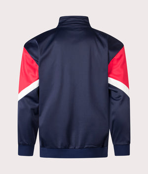 Albarn Archive Inspired Track Jacket in FILA Navy/FILA Red/Gardenia | FILA | EQVVS | Back shot 