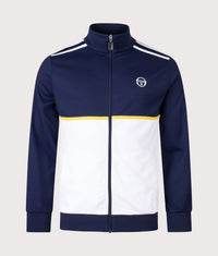 Locchi Track Top: 254 Maritime Blue/White/Mango Mint 
