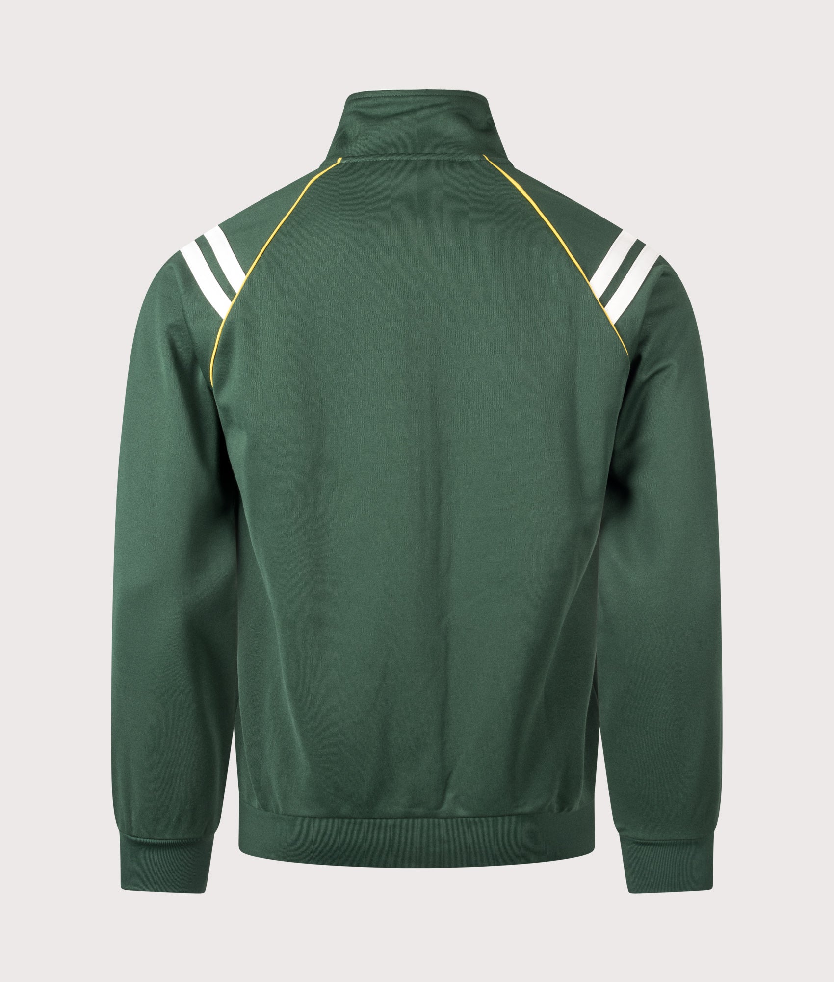 Sergio Tacchini New Cortana Track Top in Pine Needle and Gardenia at EQVVS Menswear. Back shot.