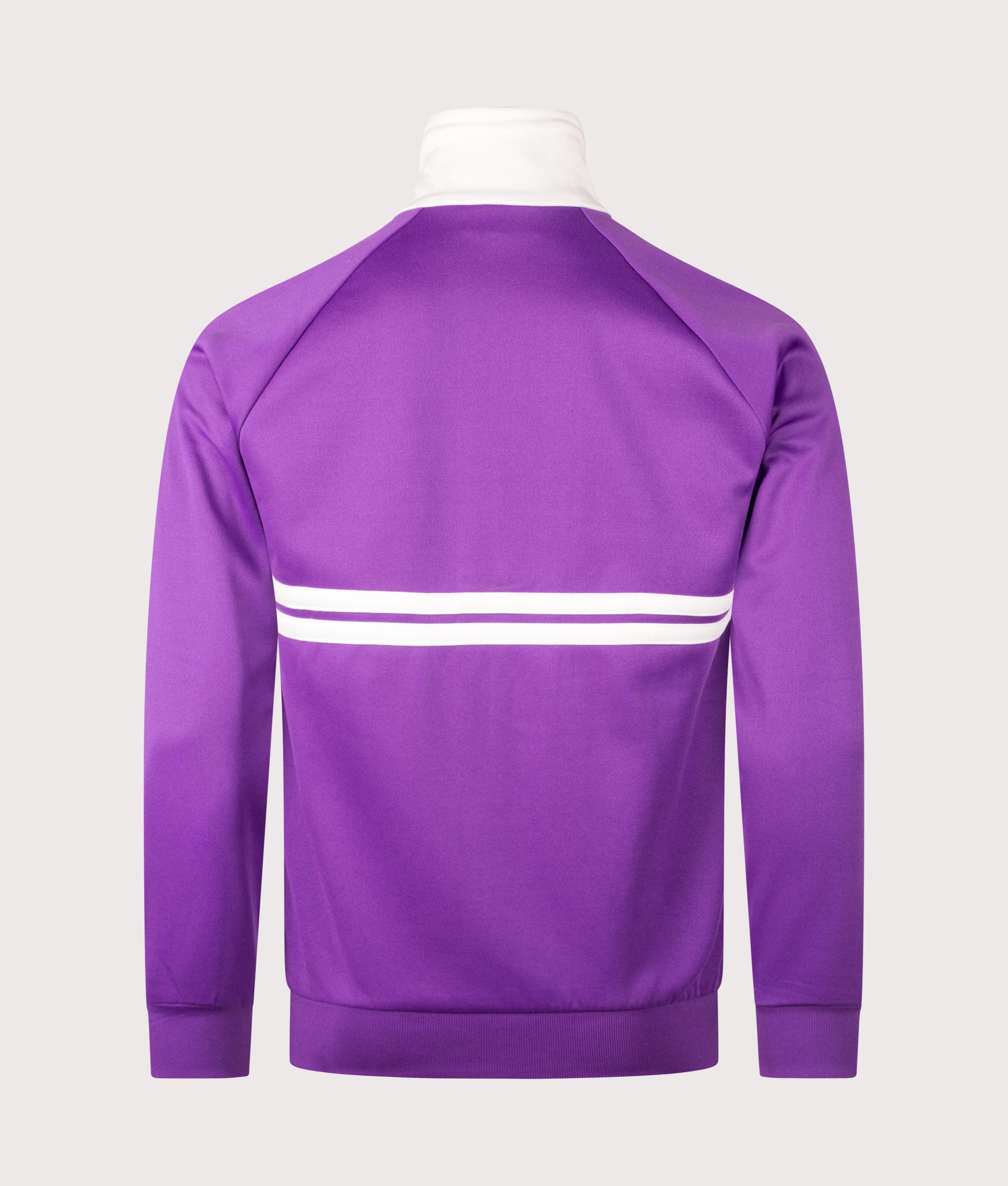 Sergio Tacchini Dallas Track Top in Pansy and Gardenia at EQVVS Menswear. Back shot.