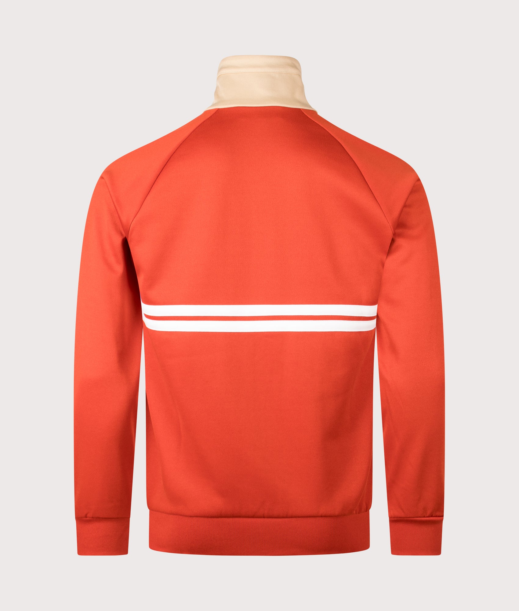 Sergio Tacchini Dallas Track Top in Rooibos Tea, Mojave Desert and Gardenia at EQVVS Menswear. Back shot.