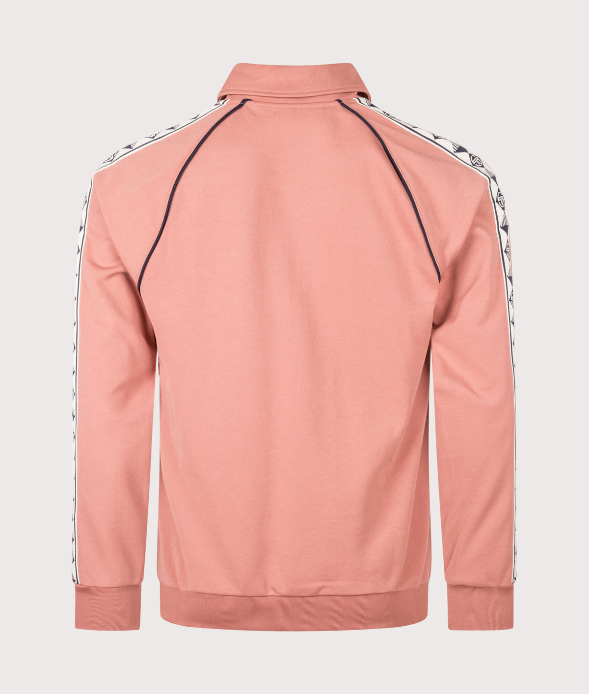 Sergio Tacchini Slim Fit Sarto Track Top in Light Mahogany at EQVVS Menswear. Back shot.