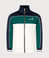 Regular Fit Spiga Track Top: 554 Maritime Blue/Deep Teal/Gardenia 