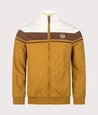 Slim Fit Damarindo Track Top: 534 Gardenia/Potting Soil/Golden Brown 
