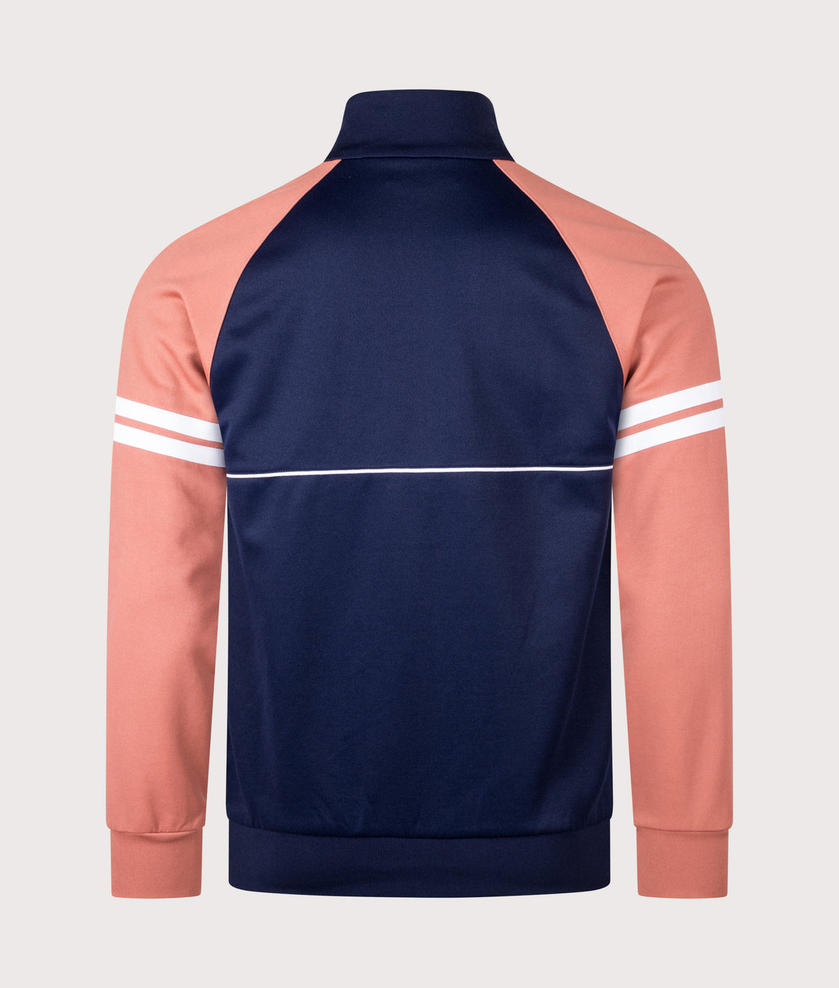 Sergio Tacchini Orion Track Top in Maritime Blue, Light Mahogany and White at EQVVS Menswear. Back shot.