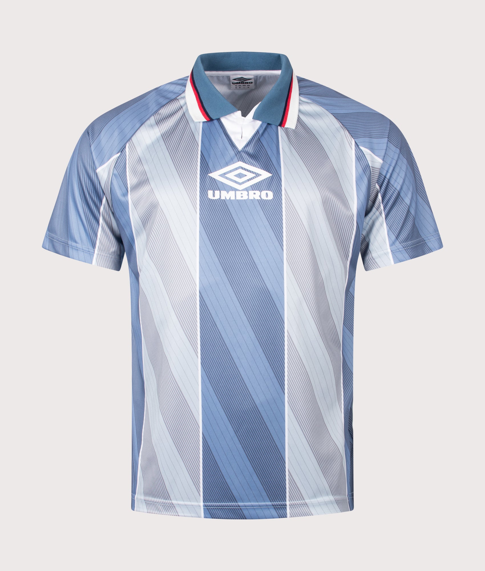 Umbro Away Football Jersey in Grey at EQVVS Menswear. Front shot.