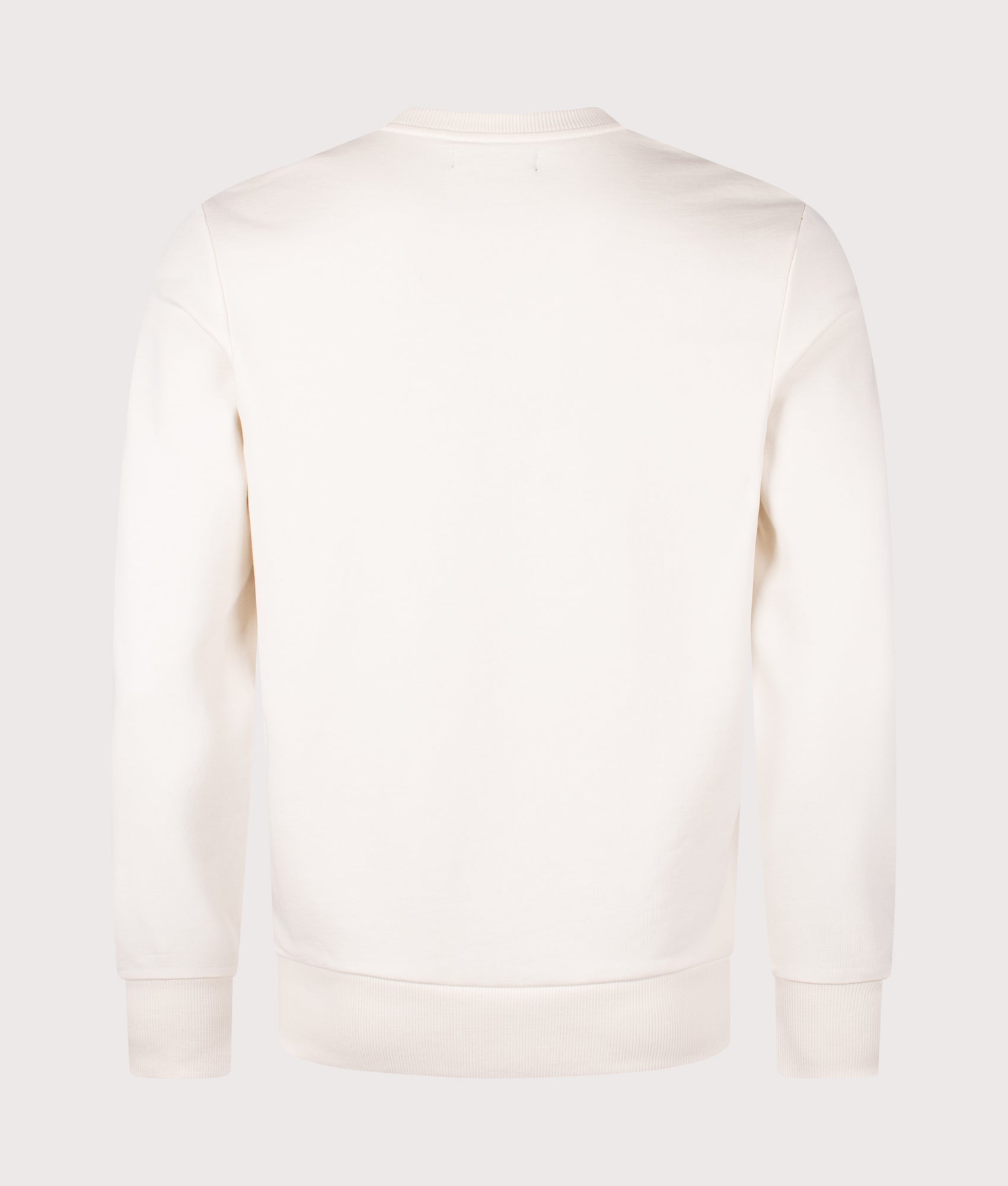 Fred Perry Embroidered Champion Sweatshirt in Ecru, 100% cotton at EQVVS. Back shot.