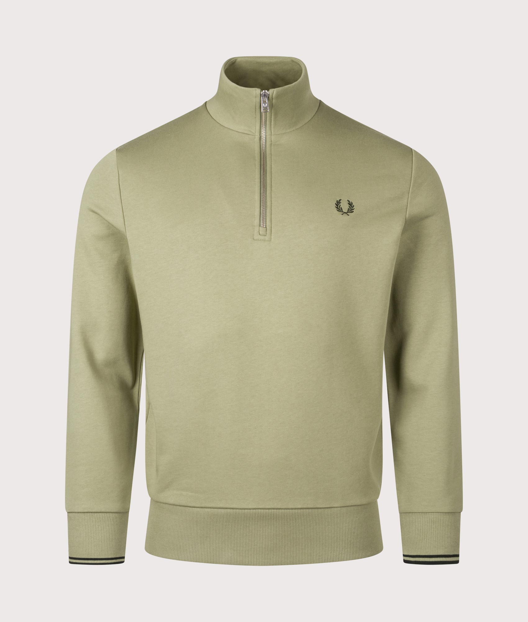 Quarter Zip Sweatshirt. Shot by EQVVS. Front shot.