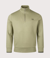 Quarter Zip Sweatshirt: X88 Olive Mint 