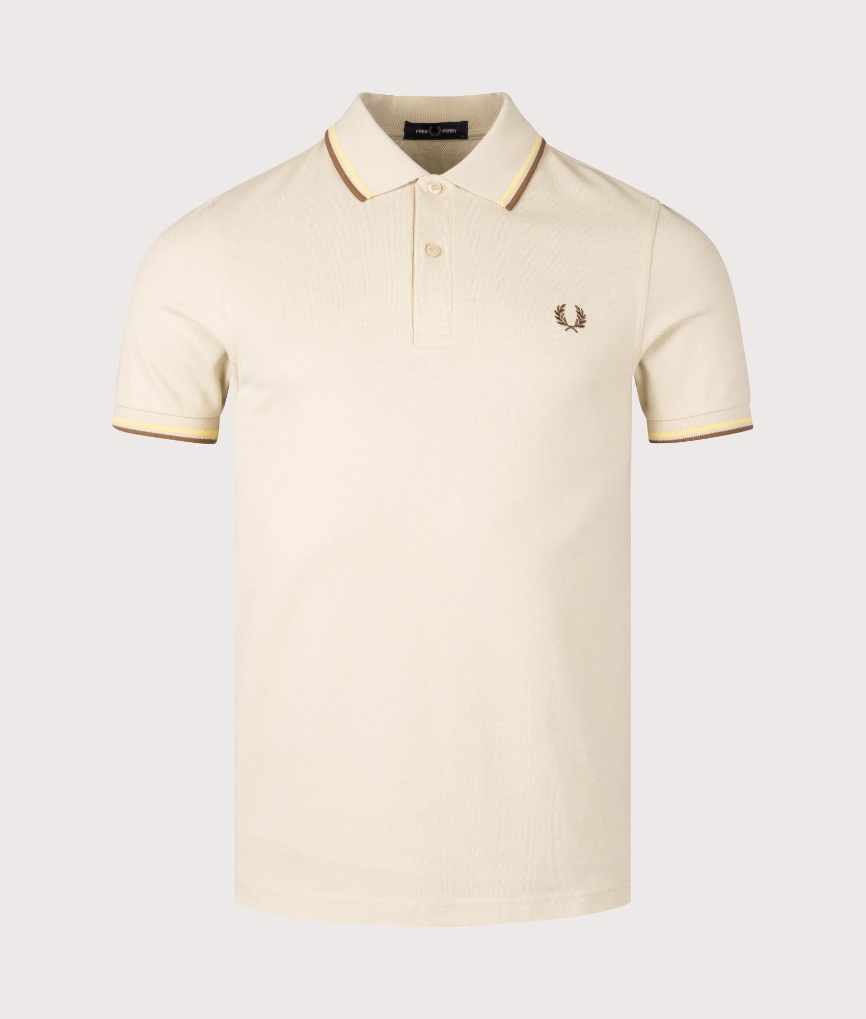 Twin Tipped Fred Perry Polo Shirt. Shot by EQVVS. Front shot.