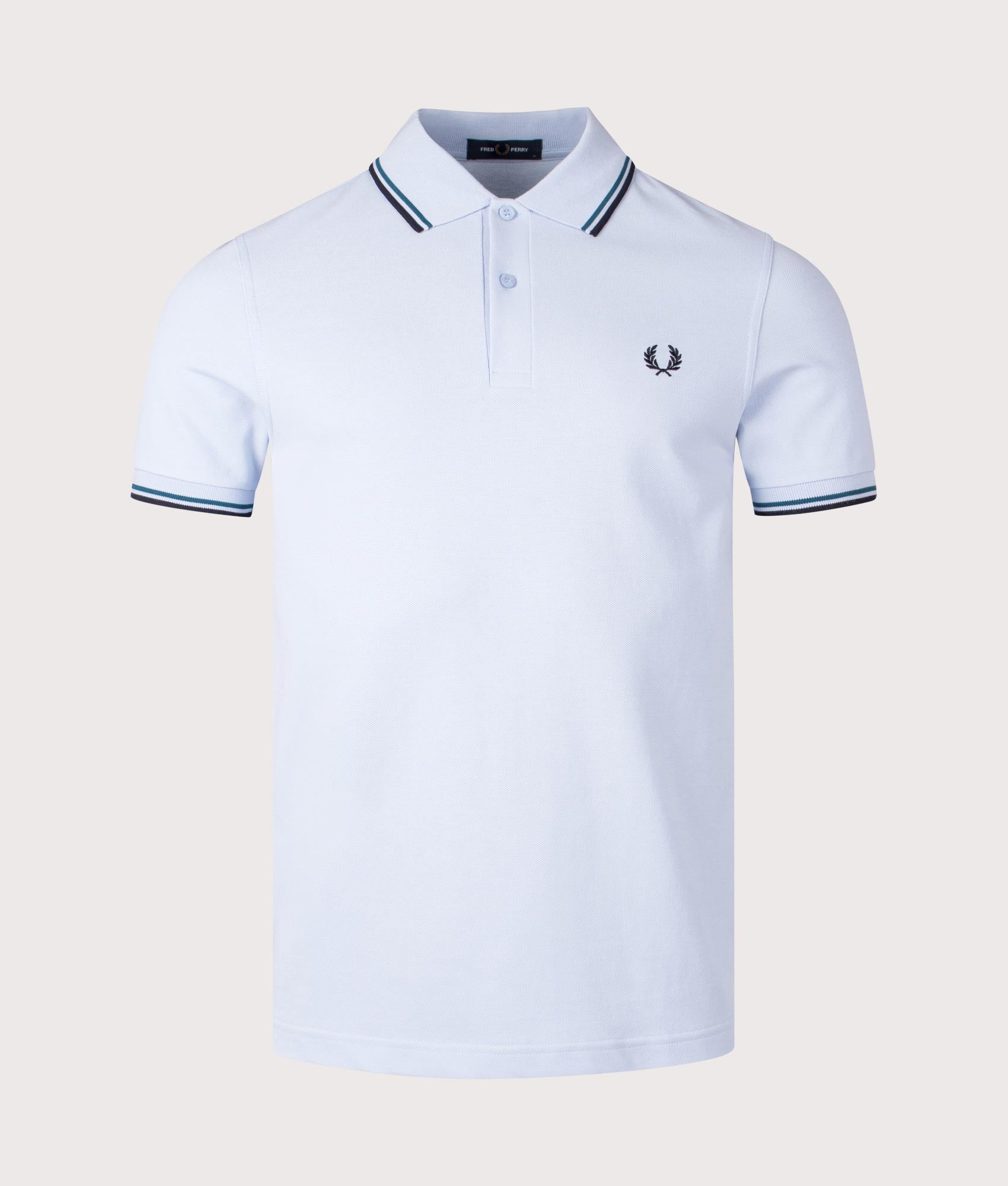 Twin Tipped Fred Perry Polo Shirt. Shot by EQVVS. Front shot.