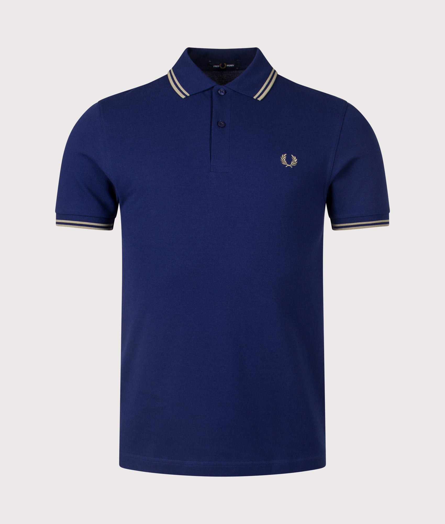 Twin Tipped Fred Perry Polo Shirt. Shot by EQVVS. Front shot.