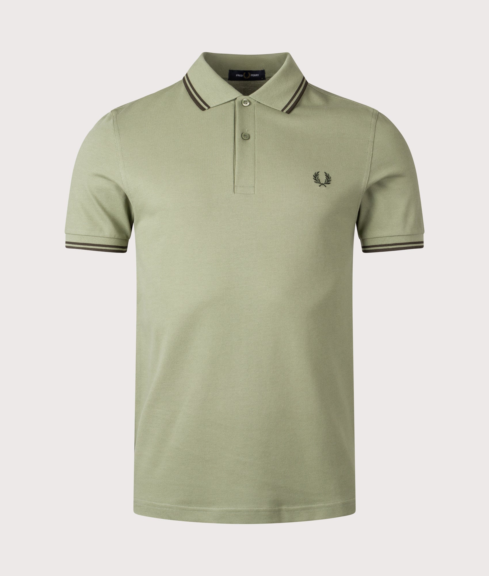Twin Tipped Fred Perry Polo Shirt. Shot by EQVVS. Front shot.