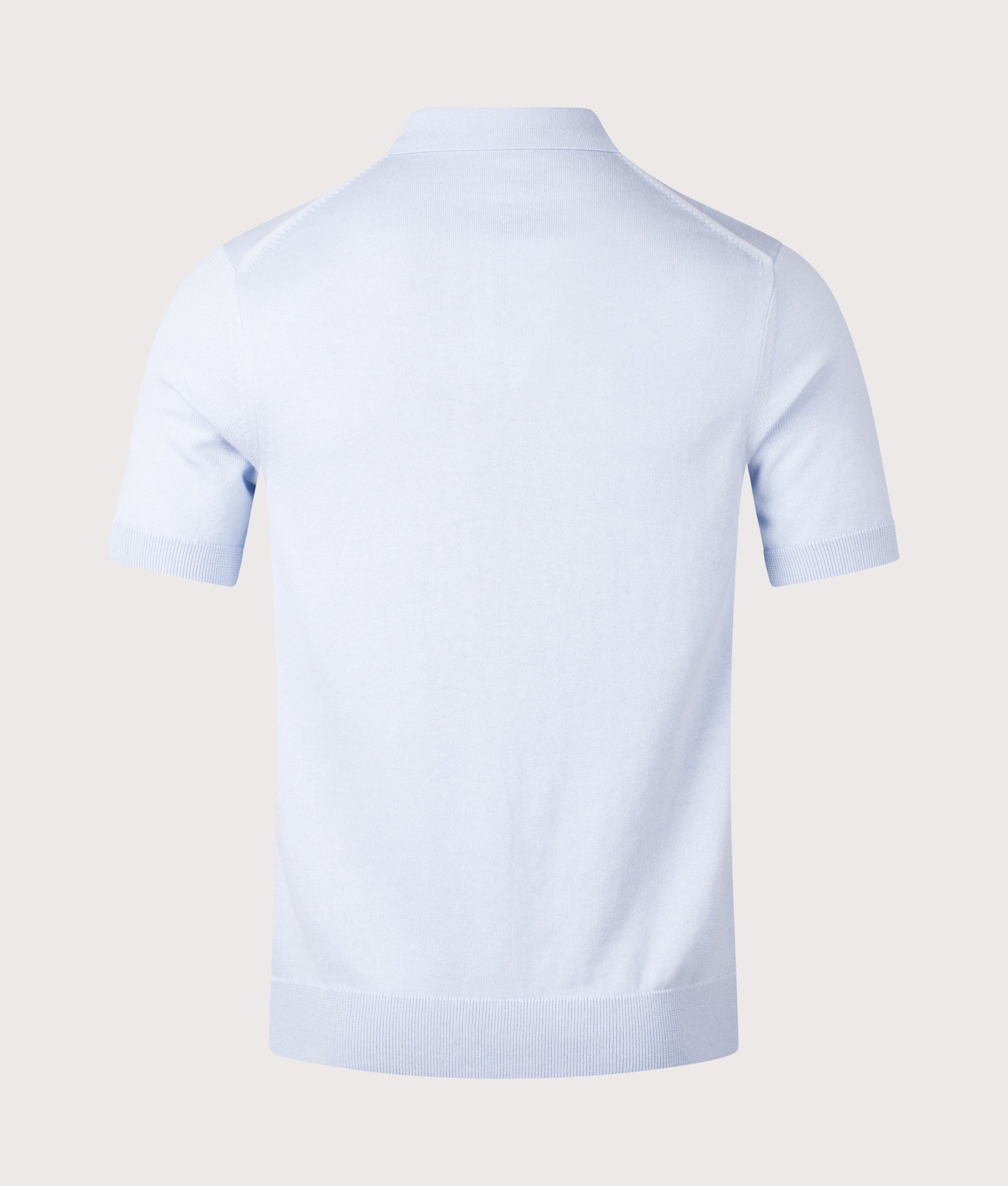 Cotton Polo Shirt. Shot by EQVVS.Back shot.