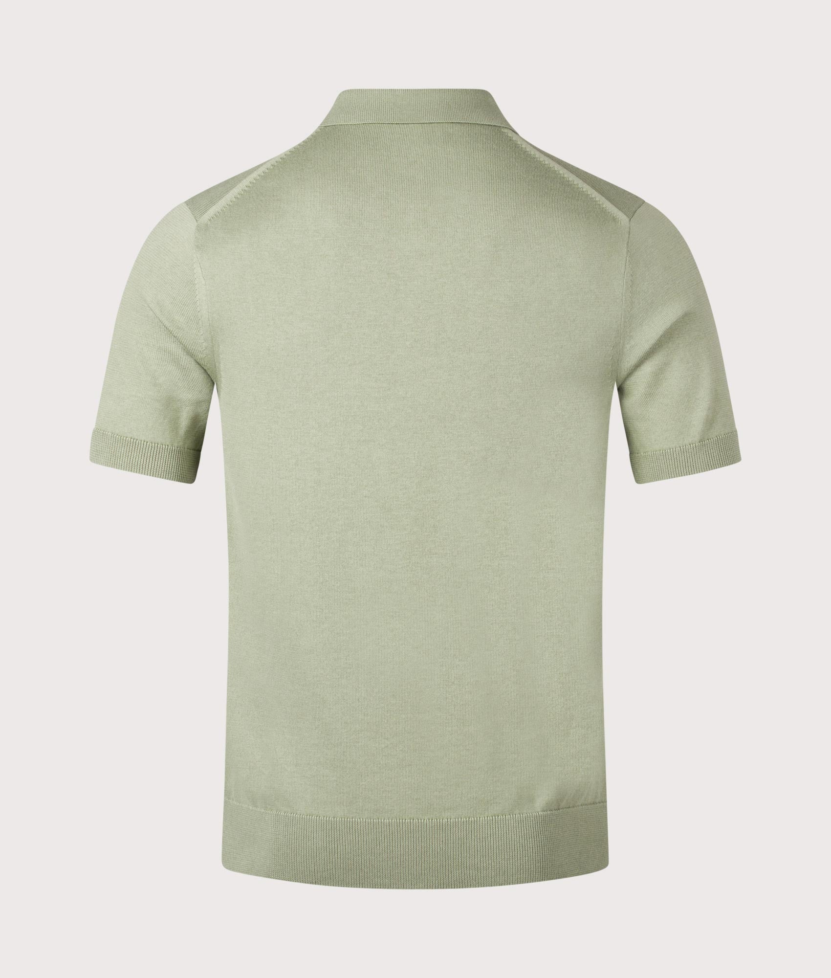 Cotton Polo Shirt. Shot by EQVVS. Back shot.
