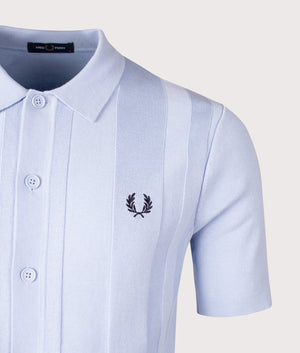 Short Sleeve Knitted Polo Collar Shirt. Shot by EQVVS. Detail shot.