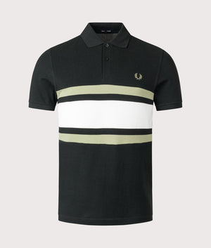 Panelled Polo Shirt. Shot by EQVVS. Front shot.