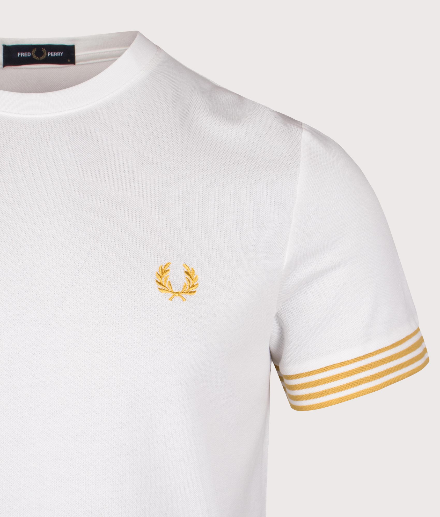 Striped Cuff T-Shirt. Shot by EQVVS. Detail shot.
