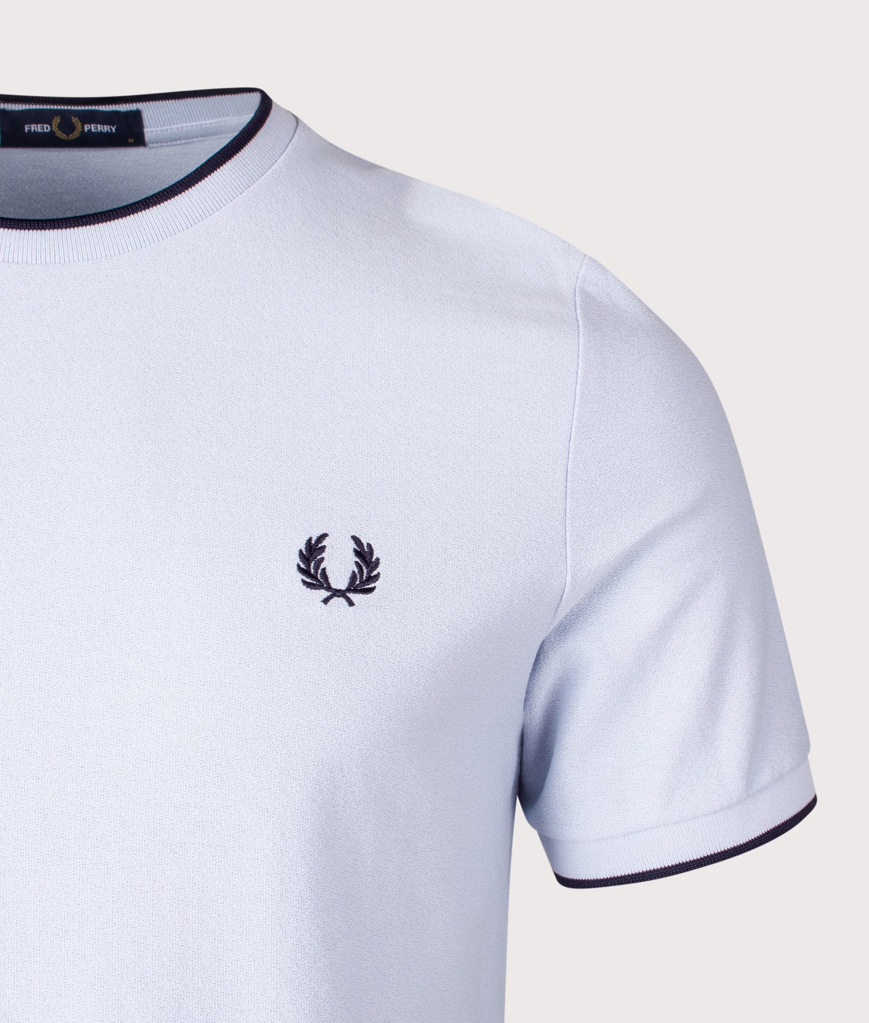 Crepe Pique T-Shirt. Shot by EQVVS. Detail shot.