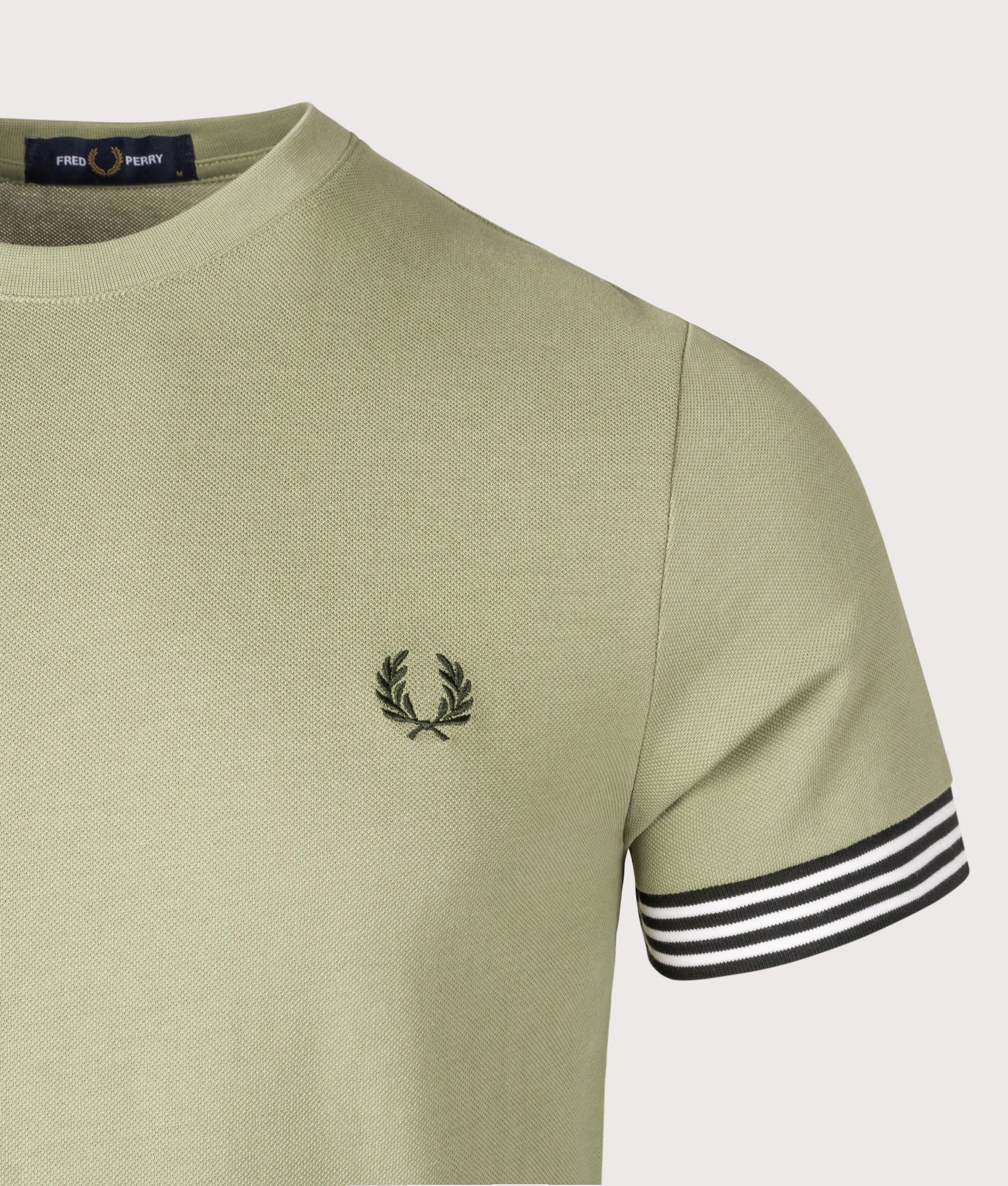Striped Cuff T-Shirt. Shot by EQVVS. Detail shot.