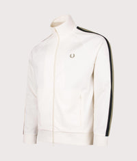 Two Colour Tape Track Jacket: 760 Light Ecru 