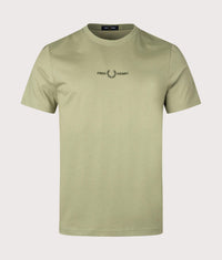 Embroidered T-Shirt: X88 Olive Mint 