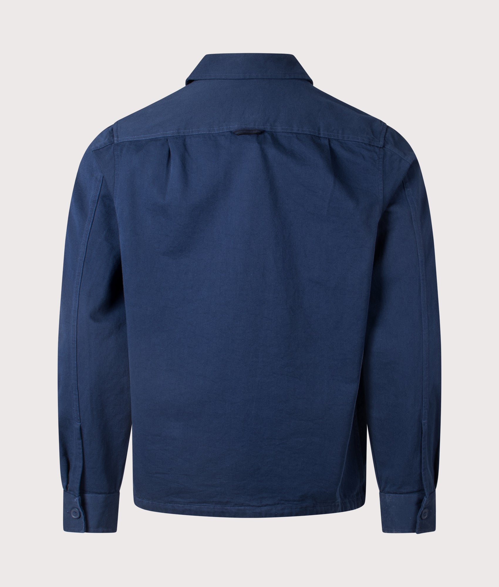 Twill Overshirt. Shot by EQVVS. Back Shot