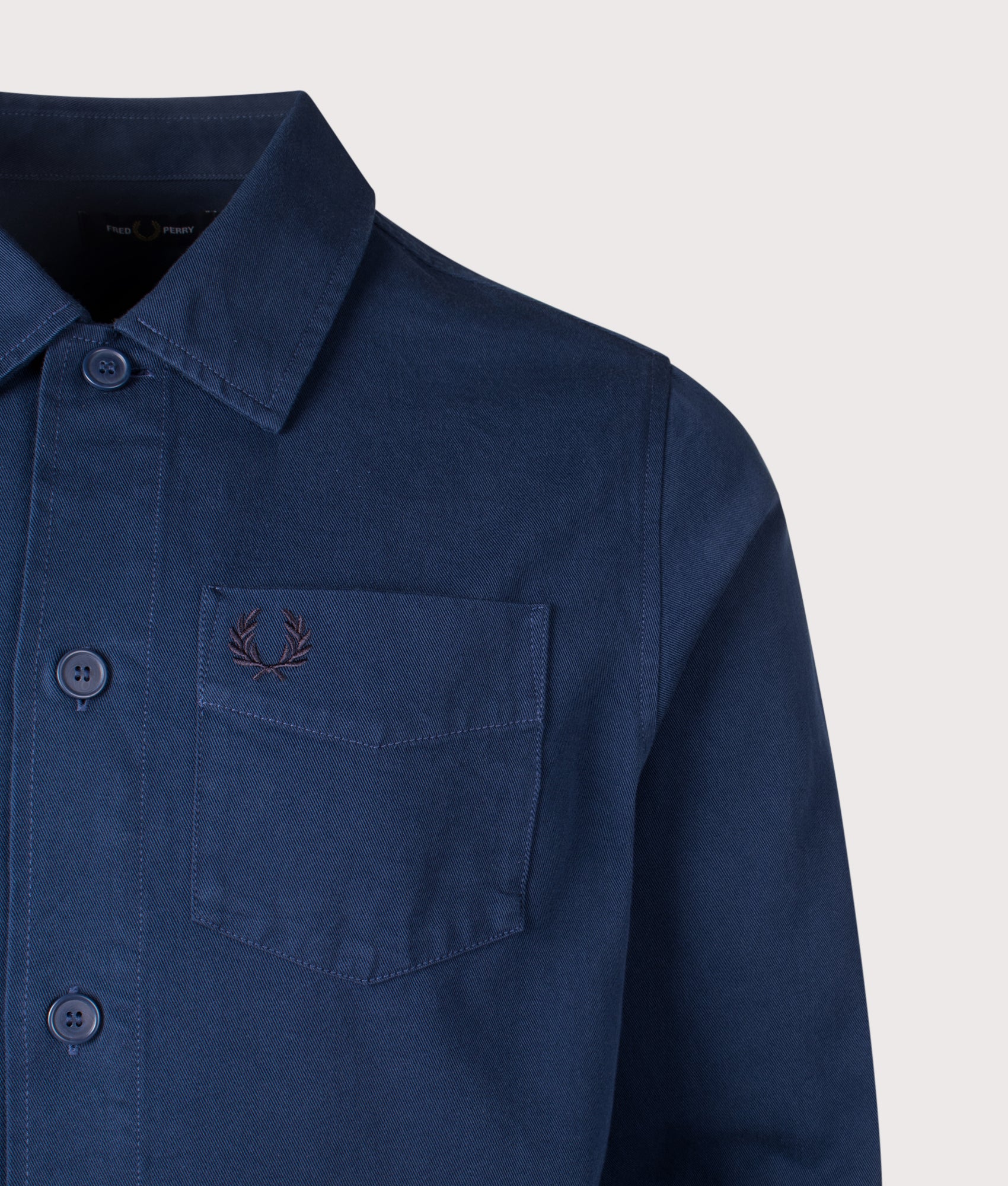Twill Overshirt. Shot by EQVVS. Detail Shot