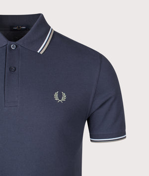 Twin Tipped Fred Perry Polo Shirt. Shot by EQVVS. Detail shot.