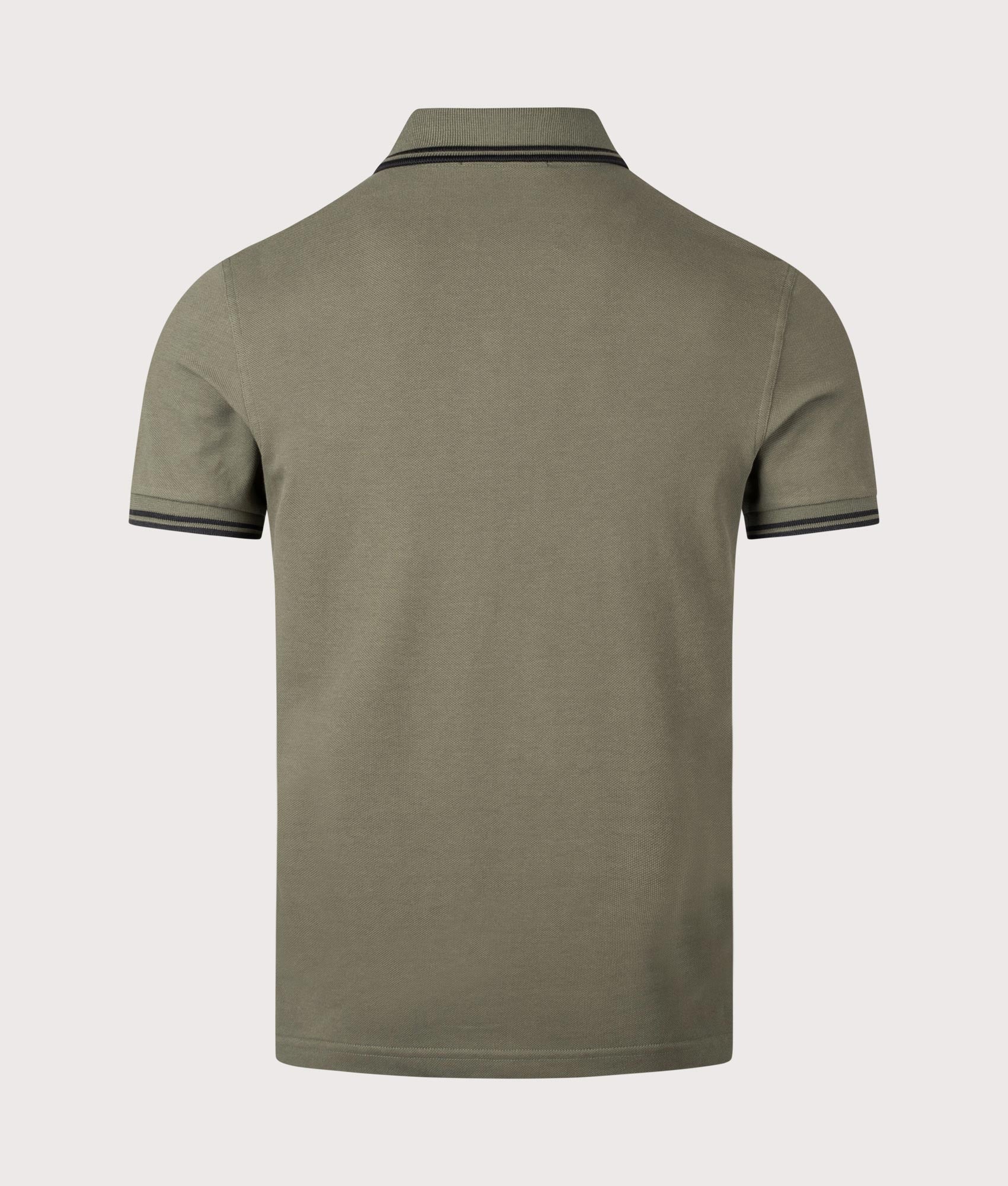 Twin Tipped Fred Perry Polo Shirt. Shot by EQVVS. Back shot.