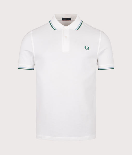 Twin Tipped FP Polo Shirt Snow White | Fred Perry | EQVVS